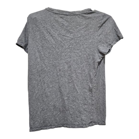 J.Crew Featherweight Slub Cotton Gray V-Neck T-Shirt M - Picture 2 of 8